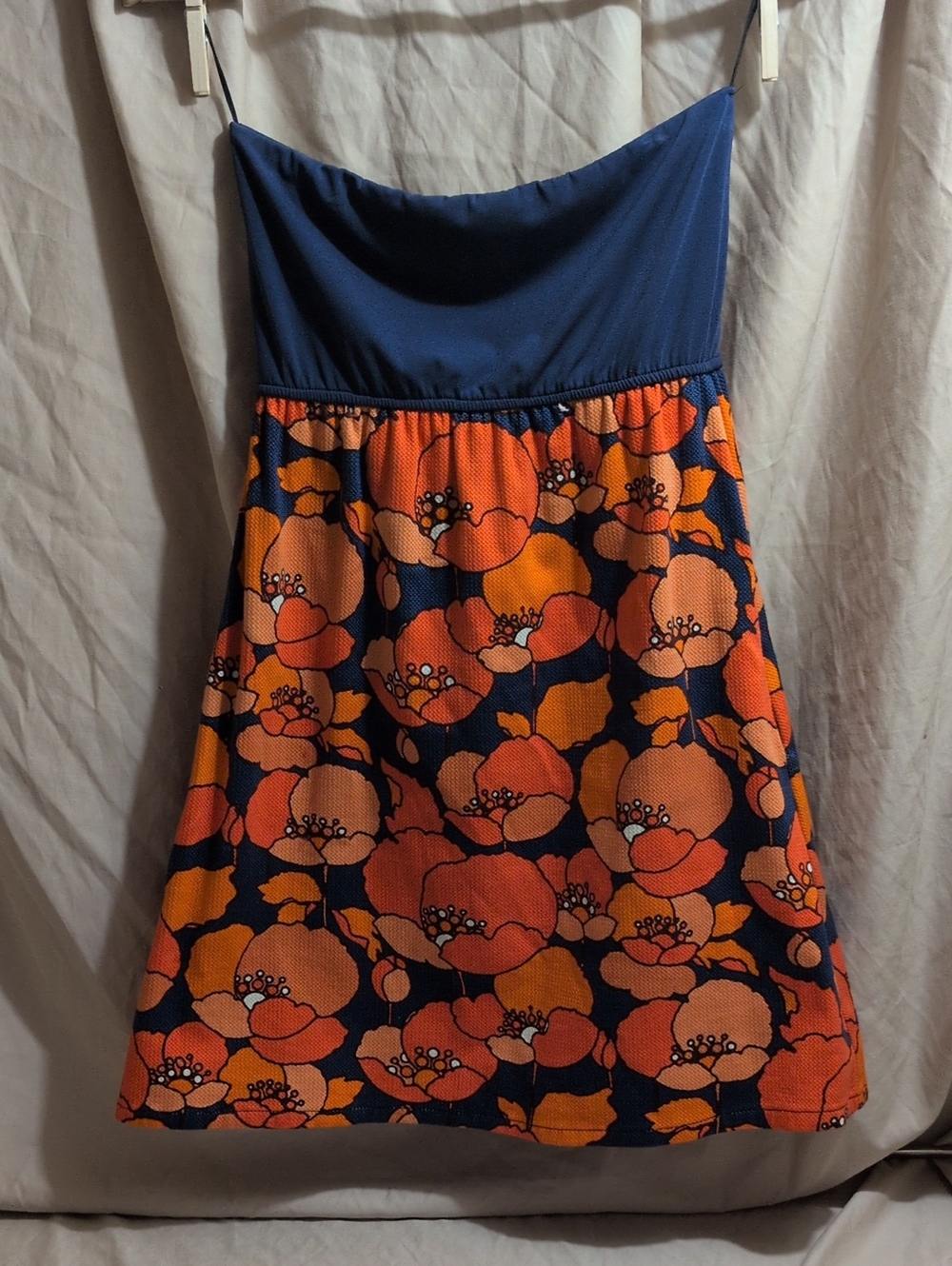 Judith March Strapless Retro Dress (Size Medium, Pockets, Made in USA)